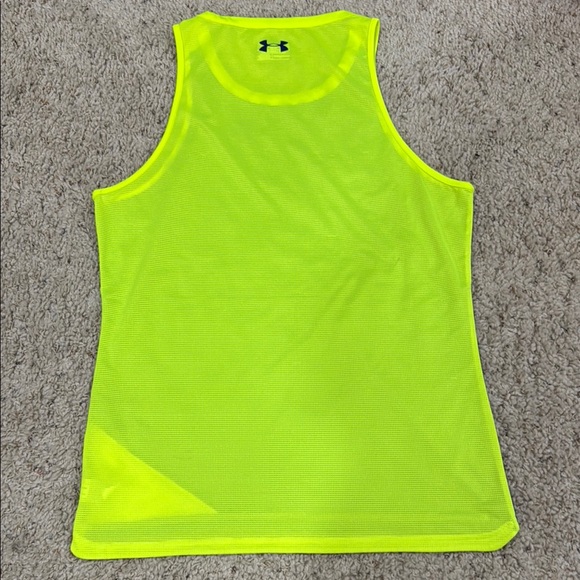 Under Armour Men's Heat Gear Blue and Yellow Tank size L - Picture 3 of 3